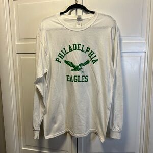 Philadelphia Eagles Long Sleeve T-Shirt With WENTZ 11 On The Back Size Men Large